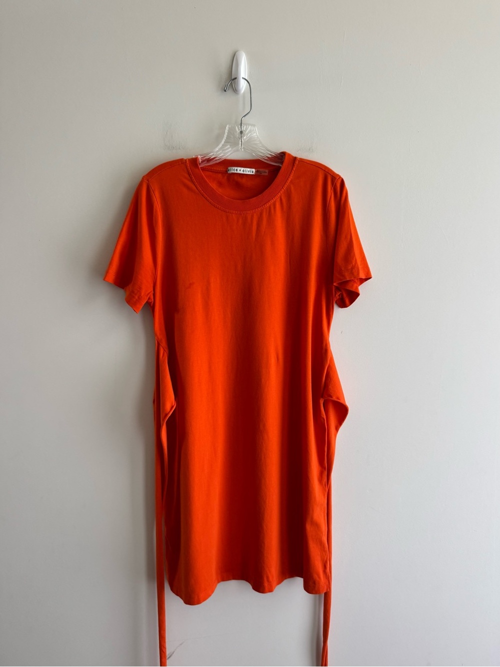 Alice + Olivia Evie Tie Waist T-Shirt Dress - Picture 3 of 10